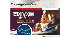 Desktop Screenshot of convegno.fidesvita.org