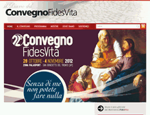 Tablet Screenshot of convegno.fidesvita.org