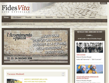 Tablet Screenshot of fidesvita.org